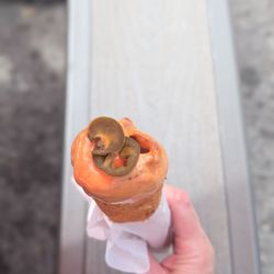 Canadian National Exhibition - Rick's Good Eats - top view of my foot-long butter chicken taquito