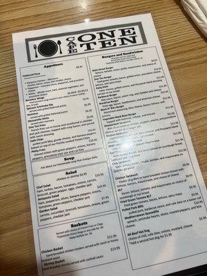 Menu photo 3 Cafe One Ten Oak Hill, WV