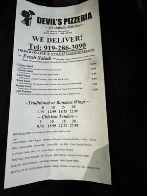 Menu photo 5 Devil's Pizzeria  Durham, NC