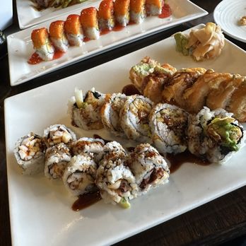 Sushi UNI - Sushi trio for lunch. KC roll. Steak hibachi with fried rice. - Sushi Bars Near Me - Lenexa, Kansas