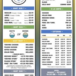 Moku Hawaiian Grill - Hawaiian Food