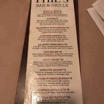 Phil's Bar & Grille - Drink menu - New American Near Me - Saugatuck, Michigan