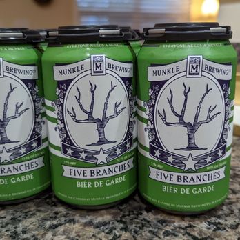 Munkle Brewing Co - They sell 6 packs to go. Five Branches is so good my wife bought these--not that I objected! - Breweries Near Me - Charleston, South Carolina