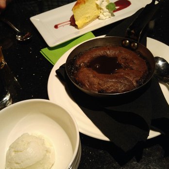 The Twisted Olive - Molten chocolate cake and lemon cheesecake with strawberries. - Italian Near Me - North Canton, Ohio