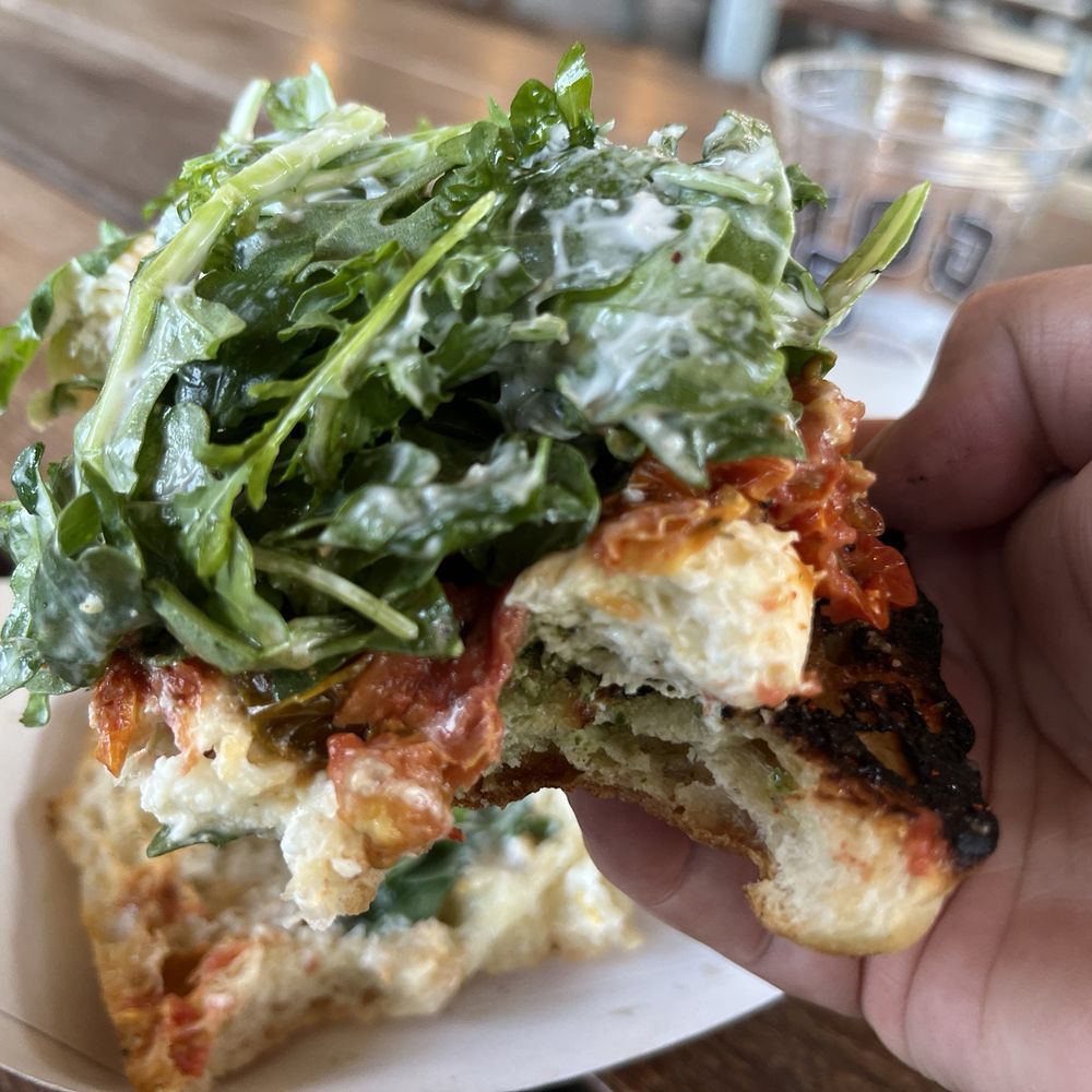 Gott's St. Helena - Tomato and burrata special - mostly greens. - Burgers Near Me - Saint Helena, California Gott's St. Helena - Tomato and burrata special - mostly greens. - Burgers Near Me - Saint Helena, California