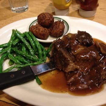 Three Bear Restaurant - Bison roast with two sides, $21.95, is great! - American Near Me - West Yellowstone, Montana Three Bear Restaurant - Bison roast with two sides, $21.95, is great! - American Near Me - West Yellowstone, Montana