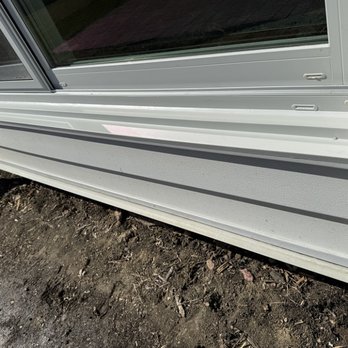 Jacobs 1 Construction - Repaired siding under the door. - Siding Near Me