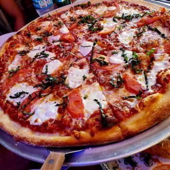 Pronto New York Style Pizza - Margaritas Pizza. Thin and juicy and delicious - Pizza Near Me - Dania Beach, Florida Pronto New York Style Pizza - Margaritas Pizza. Thin and juicy and delicious - Pizza Near Me - Dania Beach, Florida