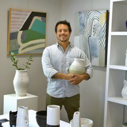 Adrian Quintanar, owner of VIVA Pottery. Come and visit!