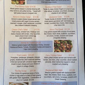 Jacaranda Grille Room - Menu - Salad Near Me - Plantation, Florida