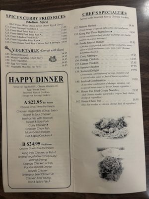 Menu photo 1 Panda Restaurant Lemon Grove, CA