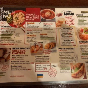 Odessa Mama - Menu as of May 2023 - Ukrainian Near Me - El Nido, PLW Odessa Mama - Menu as of May 2023 - Ukrainian Near Me - El Nido, PLW