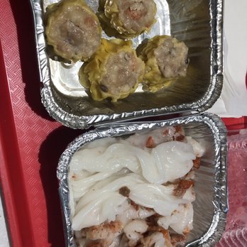 Go Believe Bakery - Shu Mai and roast pork rice rolls (cheung fun) - $4.50 total - Bakeries Near Me - New York, New York