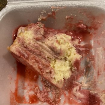 Fuad's Restaurant - Cheesecake when I opened the takeout box. - New American Near Me - Houston, Texas Fuad's Restaurant - Cheesecake when I opened the takeout box. - New American Near Me - Houston, Texas