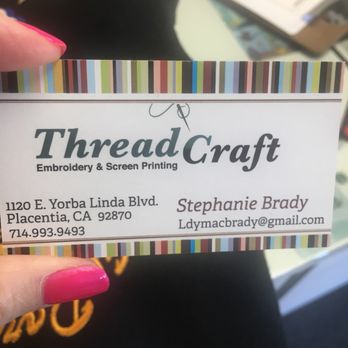 ThreadCraft Embroidery & Screen Printing - Embroidery & Crochet Near Me - Placentia, California ThreadCraft Embroidery & Screen Printing - Embroidery & Crochet Near Me - Placentia, California