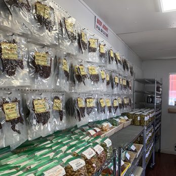 Miguel's Fresh Jerky - Wall of jerky - Specialty Food Near Me - Beatty, Nevada