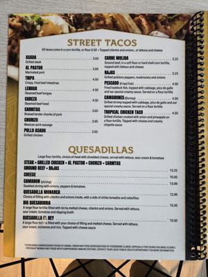 Menu photo 1 Taqueria Monarca Onalaska, WI