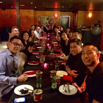 Firefly Tapas Kitchen + Bar - Our group seated at long tables in one of their private rooms - Tapas/Small Plates Near Me - Las Vegas, Nevada Firefly Tapas Kitchen + Bar - Our group seated at long tables in one of their private rooms - Tapas/Small Plates Near Me - Las Vegas, Nevada