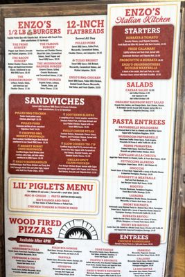 Menu photo 2 Enzo's BBQ & Ale House Encinitas, CA Menu photo 2 Enzo's BBQ & Ale House Encinitas, CA