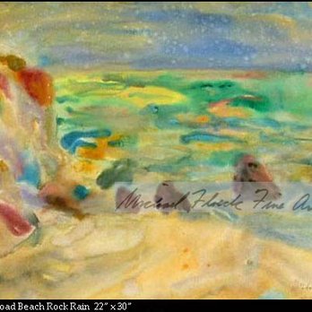 Michael Floeck - Broad Beach 22" x 30" watercolor - Art Galleries Near Me Michael Floeck - Broad Beach 22" x 30" watercolor - Art Galleries Near Me