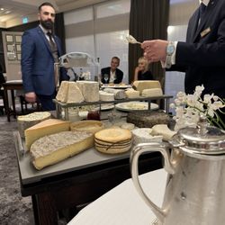 L'Auberge du Pont de Collonges - The cheese cart - you choose whatever you want to taste...