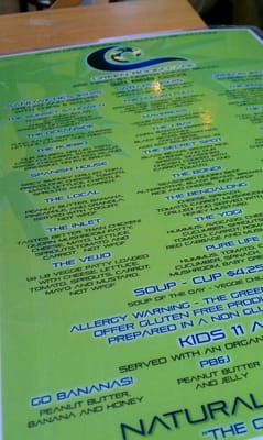 Menu photo 8 Green Room Cafe Cocoa Beach, FL