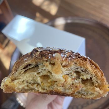 Sub Rosa Bakery - Inside of almost croissant. Tasty orange marmalade or something within. - Bakeries Near Me - Richmond, Virginia Sub Rosa Bakery - Inside of almost croissant. Tasty orange marmalade or something within. - Bakeries Near Me - Richmond, Virginia