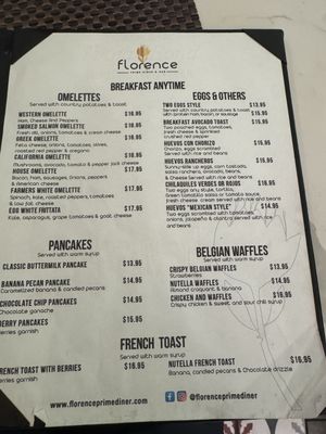 Menu photo 1 Florence Prime Diner Elmhurst, NY