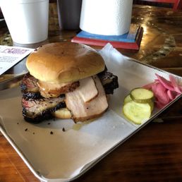 Sliced Brisket Sandwich