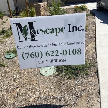Macscape - Macscape contact and sign - Landscaping Near Me