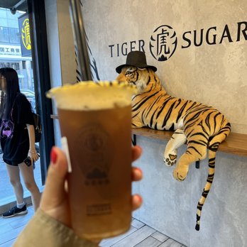 Tiger Sugar - Lychee black tea with jelly - Bubble Tea Near Me - New York, New York Tiger Sugar - Lychee black tea with jelly - Bubble Tea Near Me - New York, New York
