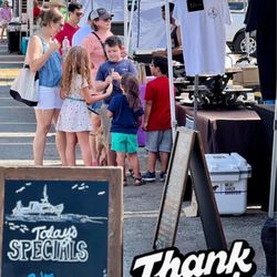 Lone Star Farmer’s Market - View of one row of booths. Photo courtesy of Lone Star Farmer's Market.