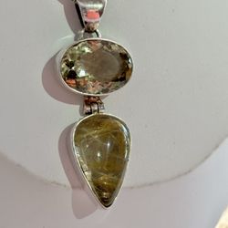 Your evil eye shop - Beautiful faceted citrine related court necklace for abundance, joy , and protection