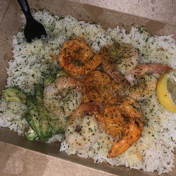 Coco Shrimp - Bryan Ave - Sampler with extra avocado and rice - Hawaiian Near Me - Fort Worth, Texas