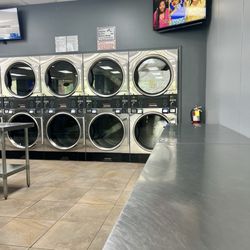 Laundromat - Paternity Court on the TV