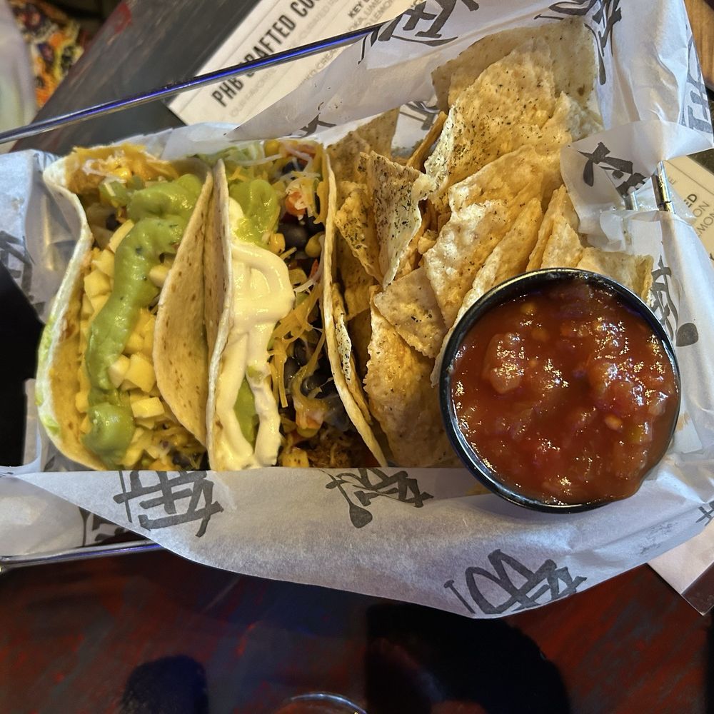 Paddle Hard Brewing - Beef and Chicken Tacos - Breweries Near Me - Grayling, Michigan
