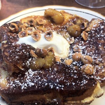 Le Sel Bistro - Brioche French Toast with Hazelnuts and Bananas - Breakfast & Brunch Near Me - Tacoma, Washington Le Sel Bistro - Brioche French Toast with Hazelnuts and Bananas - Breakfast & Brunch Near Me - Tacoma, Washington