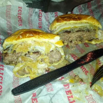 Good Stuff Eatery - Left burger is steakhouse burger and right is good stuff melt - Burgers Near Me - Washington, DC, District of Columbia