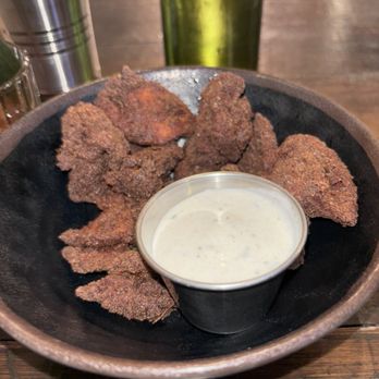 Thattu - Kerala Fried Chicken Bites spicy "naked" fried chicken, yogurt sauce GF - Indian Near Me - Chicago, Illinois Thattu - Kerala Fried Chicken Bites spicy "naked" fried chicken, yogurt sauce GF - Indian Near Me - Chicago, Illinois