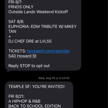 Temple Nightclub - spam from temple sf - Dance Clubs Near Me - San Francisco, California Temple Nightclub - spam from temple sf - Dance Clubs Near Me - San Francisco, California