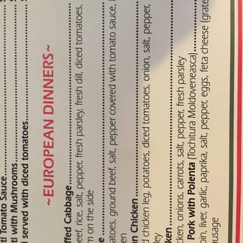 Dolce - Just a small part of their menu. Pizza is also so good - Italian Near Me - Hagerstown, Maryland Dolce - Just a small part of their menu. Pizza is also so good - Italian Near Me - Hagerstown, Maryland