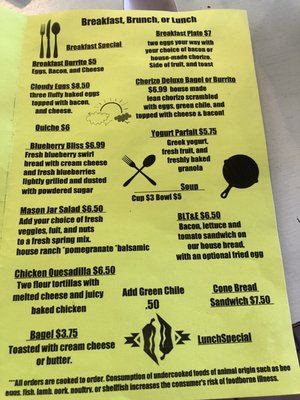 Menu photo 2 Nessa's Cafe Las Cruces, NM
