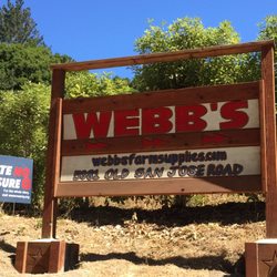 Webb's Farm Supplies - Signage at entrance on Old San Jose Rd (San Jose-Soquel)