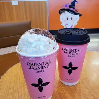 Molly Tea - Snowy jasmine, osmanthus milk tea - Bubble Tea Near Me - Chicago, Illinois