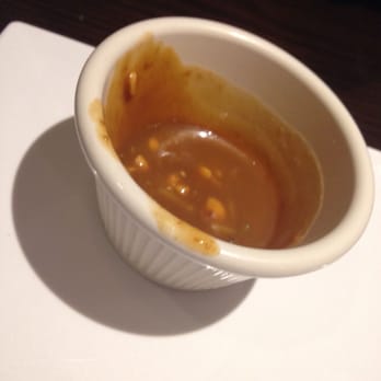 Pho Cong Ly - Peanut sauce that came with the summer rolls, almost gone, it was so good I couldn't resist! - Vietnamese Near Me - Annandale, Virginia Pho Cong Ly - Peanut sauce that came with the summer rolls, almost gone, it was so good I couldn't resist! - Vietnamese Near Me - Annandale, Virginia