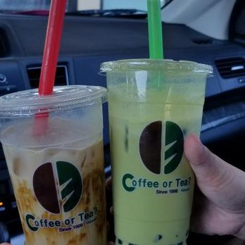 Coffee or Tea? - Honey dew milk tea and tiger sugar milk tea - Bubble Tea Near Me - Waipahu, Hawaii