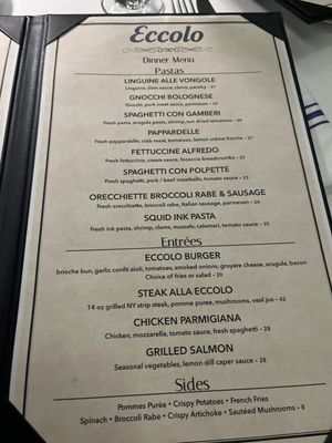 Menu photo 6 Eccolo Italian Restaurant New York, NY Menu photo 6 Eccolo Italian Restaurant New York, NY