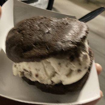 The Baked Bear - Vegan ice cream sandwich: 2 Vegan Fudgy Brownie Cookies (Gluten Free) with vegan chocolate chip ice cream. - Desserts Near Me - Columbia, South Carolina The Baked Bear - Vegan ice cream sandwich: 2 Vegan Fudgy Brownie Cookies (Gluten Free) with vegan chocolate chip ice cream. - Desserts Near Me - Columbia, South Carolina