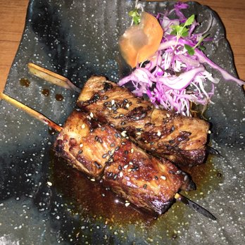 Kata Robata - 72 hour braised Kobe Beef...AKA awesomeness on a stick! Get emotionally prepared for how good this is - Sushi Bars Near Me - Houston, Texas Kata Robata - 72 hour braised Kobe Beef...AKA awesomeness on a stick! Get emotionally prepared for how good this is - Sushi Bars Near Me - Houston, Texas