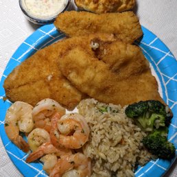 CYO... 1/2 of dinner leftovers: Flounder, Shrimp Scampi, Orzo Rice, & Broccoli CYO... 1/2 of dinner leftovers: Flounder, Shrimp Scampi, Orzo Rice, & Broccoli